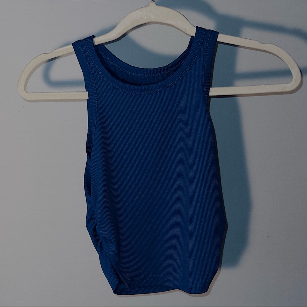 FUN BLUE CROP TOP